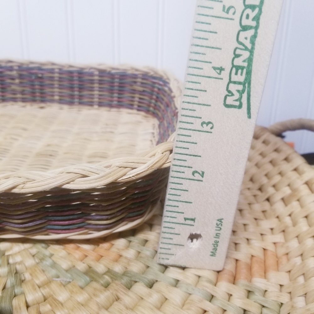Small Square Rattan Wicker Basket - Picture 3 of 6